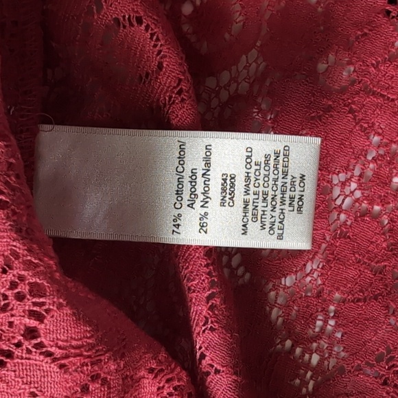 VanHeusen Studio Women's Lace Shirt - Picture 6 of 10